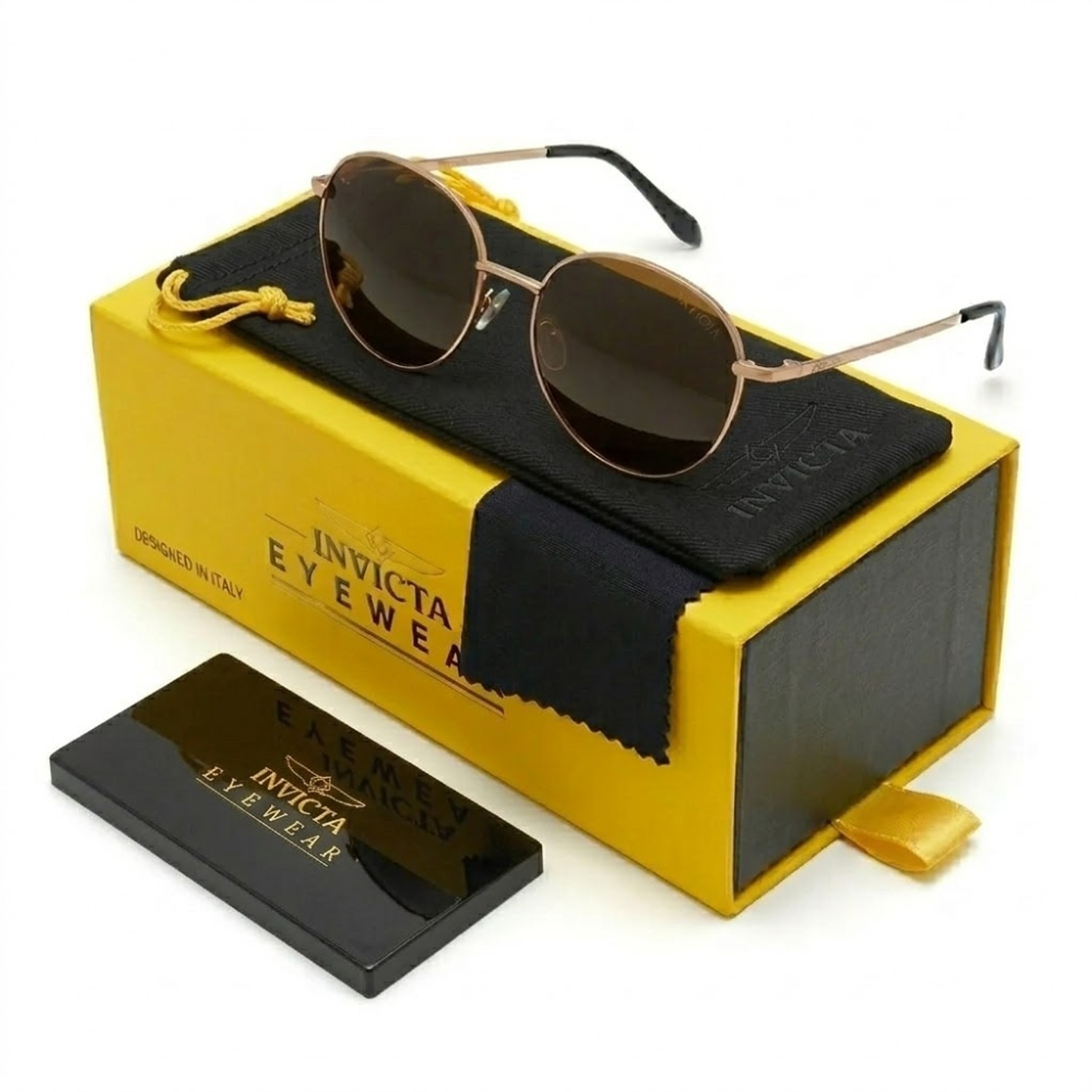 Gafas de Sol Invicta Pro Driver I 22811-PRO-09-P02 Color Cafe Talla 57mm 1