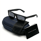 Gafas de Sol Tommy Hilfiger X62073 Outlook Negro Marco Lentes Gris Oscuro Clásico 52mm - Miniatura 1