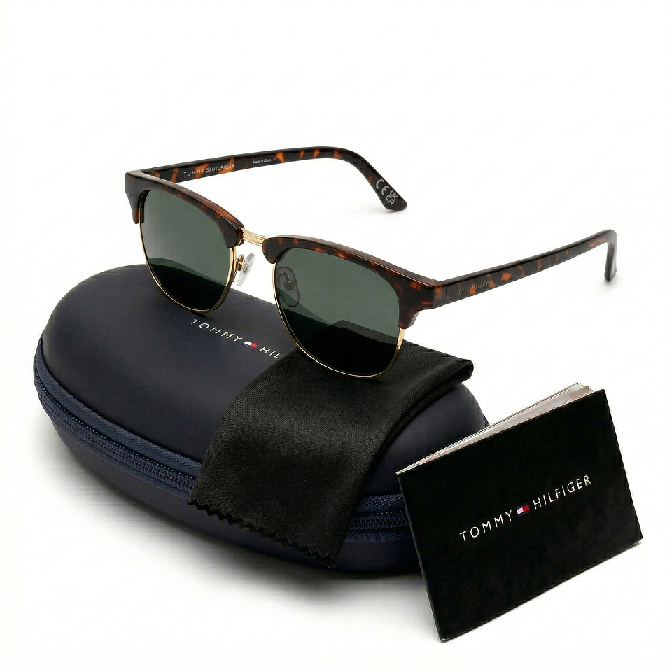 Gafas de Sol Tommy Hilfiger 66396304 Outlook Color Marrón Estilo Clubmaster 52mm 1