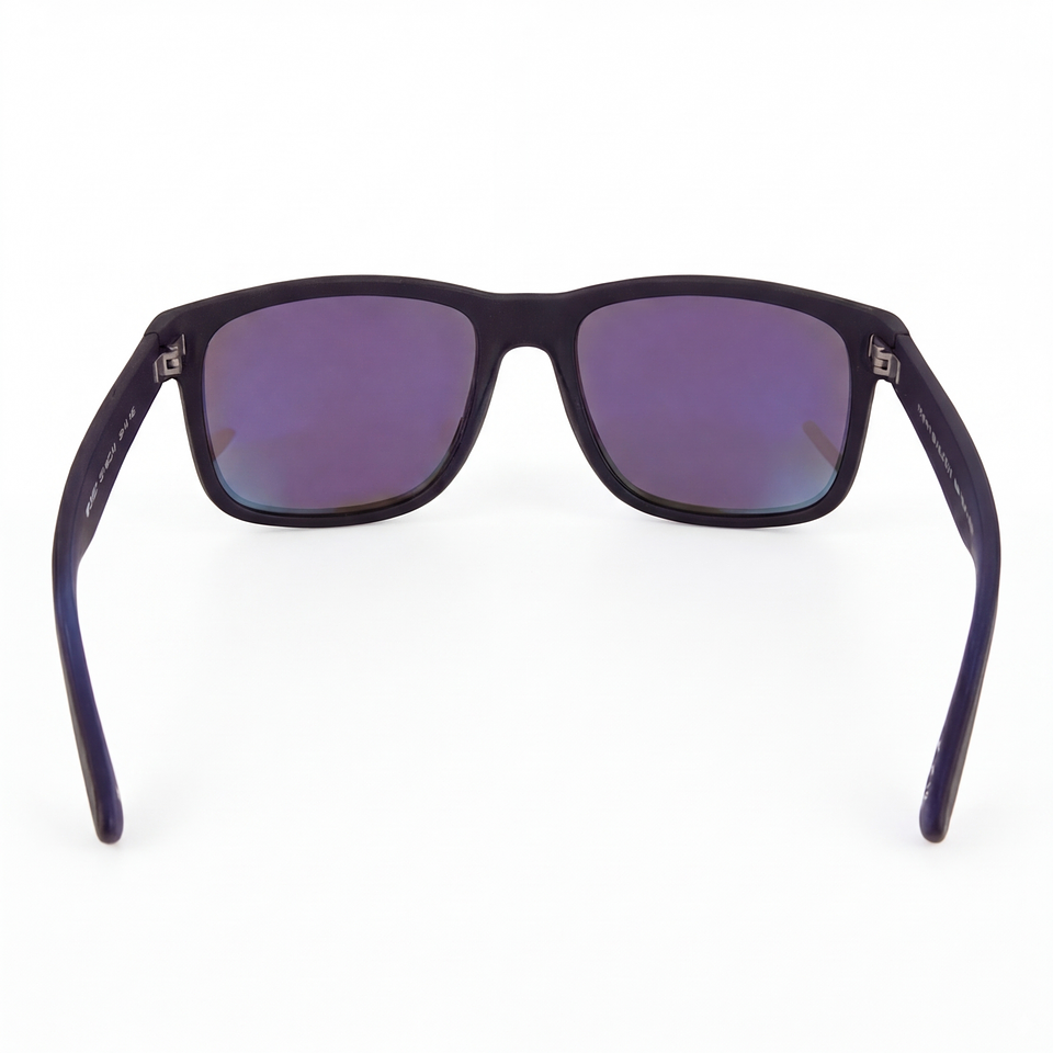 Gafas de Sol Tommy Hilfiger X62108 Outlook Negro Mate Lente Espejado Azul 56mm 4