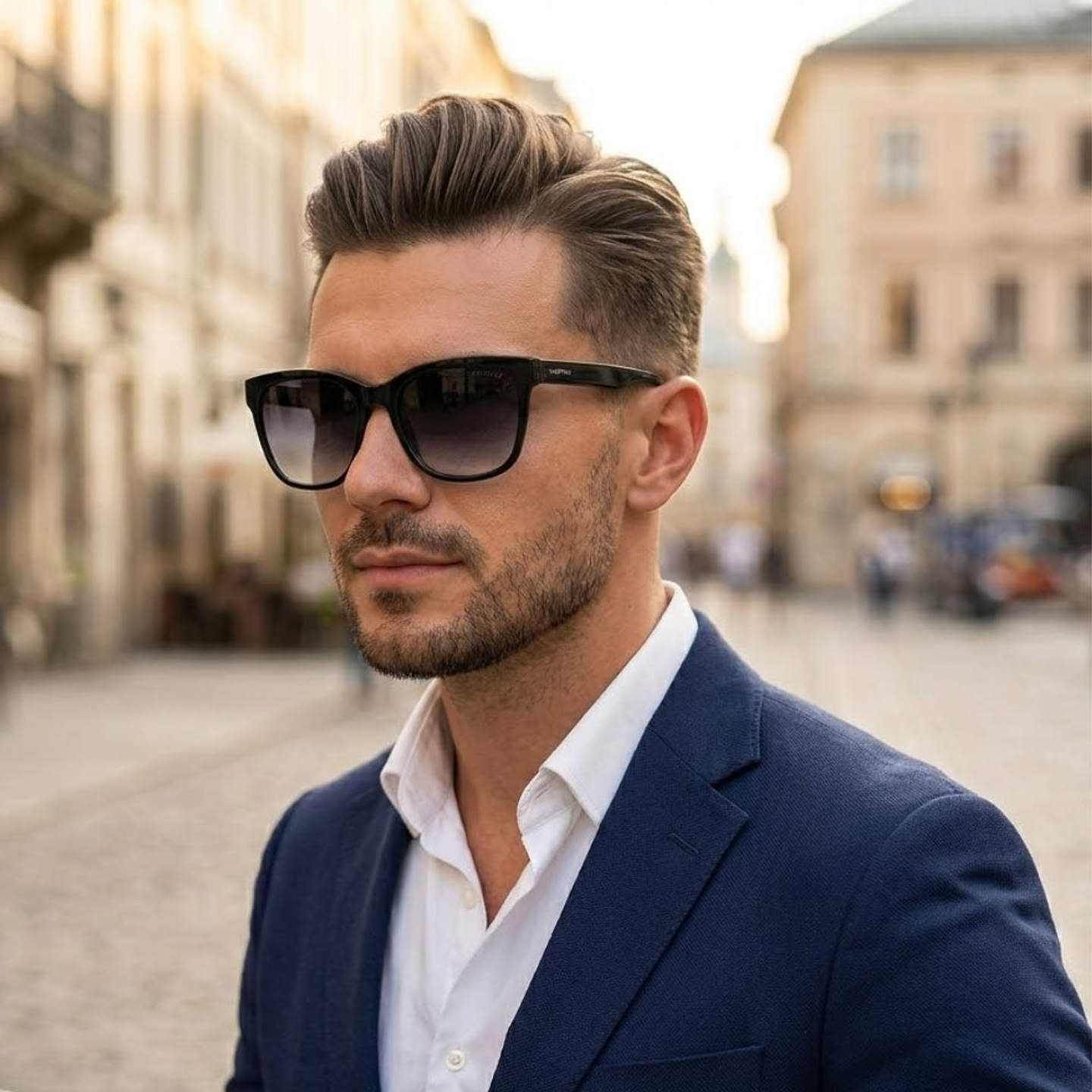 Gafas de Sol Tommy Hilfiger 66397621 Outlook Negro Estilo Wayfarer Clasico 52mm 6