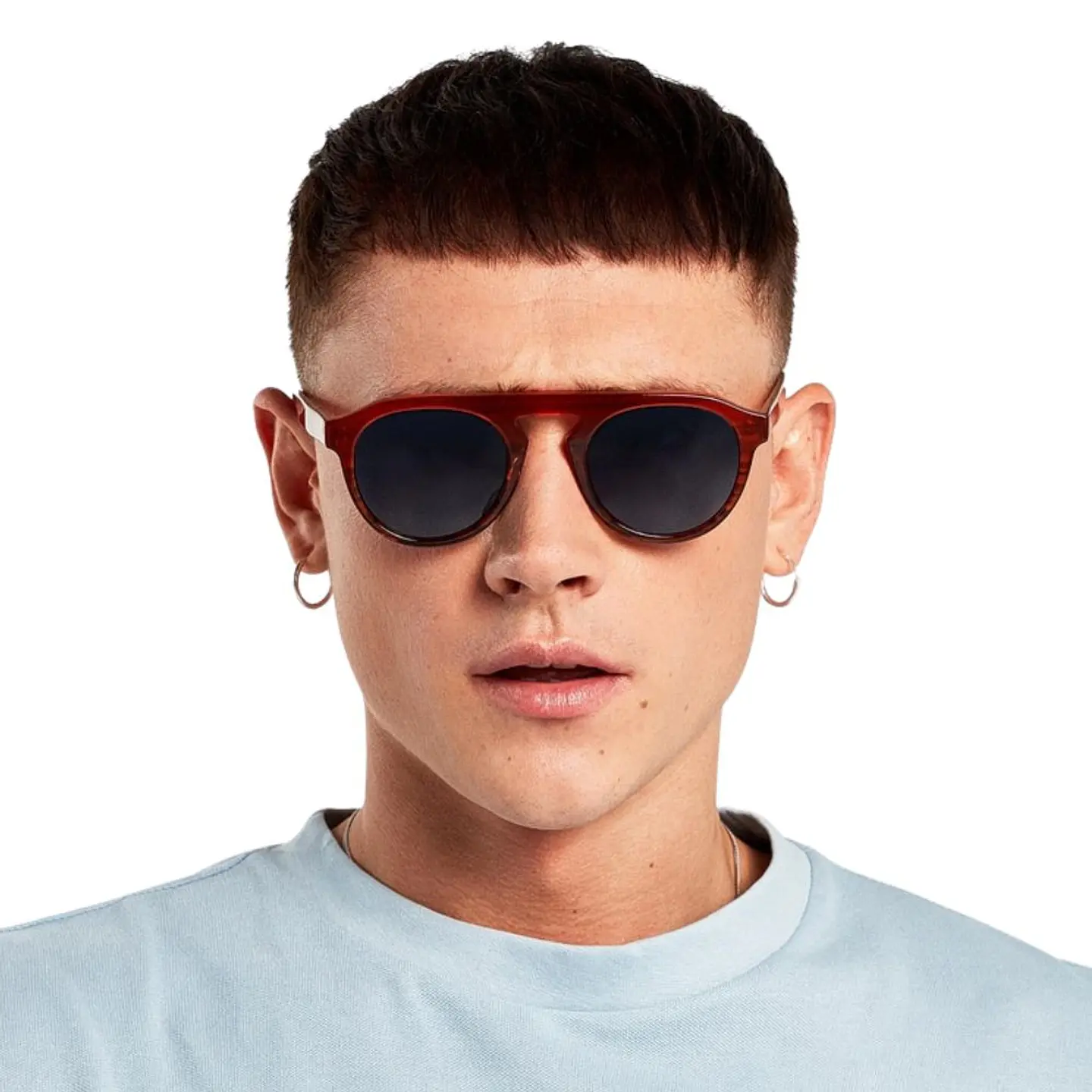 Gafas de Sol Hawkers BLAST Rojo Semitransparente Unisex Talla 50mm 7