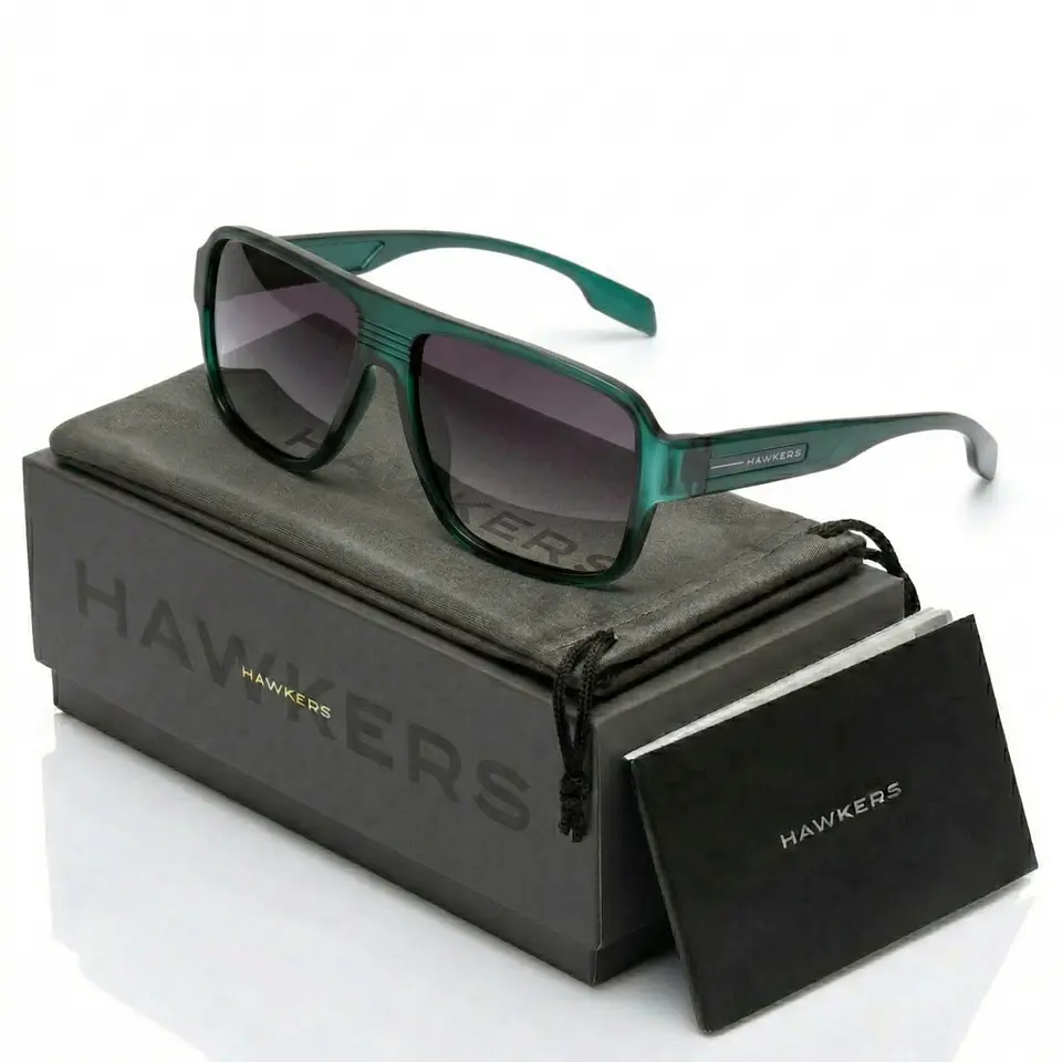 Gafas de Sol Hawkers Parlay Color Verde Degrade Unisex Talla 58mm 1