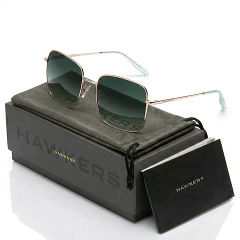 Gafas de Sol Hawkers Royal Flush Color Dorado Degrade para Mujer Talla 55mm