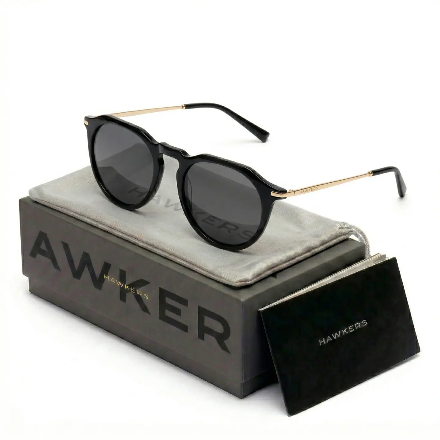 Gafas de Sol Hawkers Polarizadas Warwick Crosswalk Color Negro Unisex Talla 52mm 1