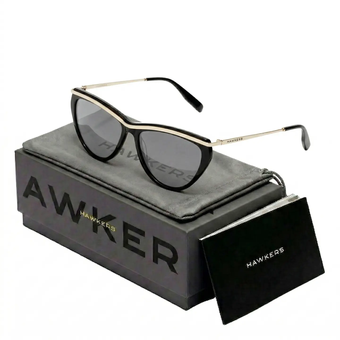 Gafas de Sol Hawkers Bow Polarizados Color Negro para Mujer Talla 58mm 1