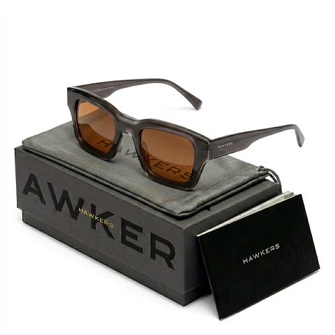 Gafas de Sol Hawkers Polarizadas D-Frame Culture Color Gris Unisex Talla 51mm