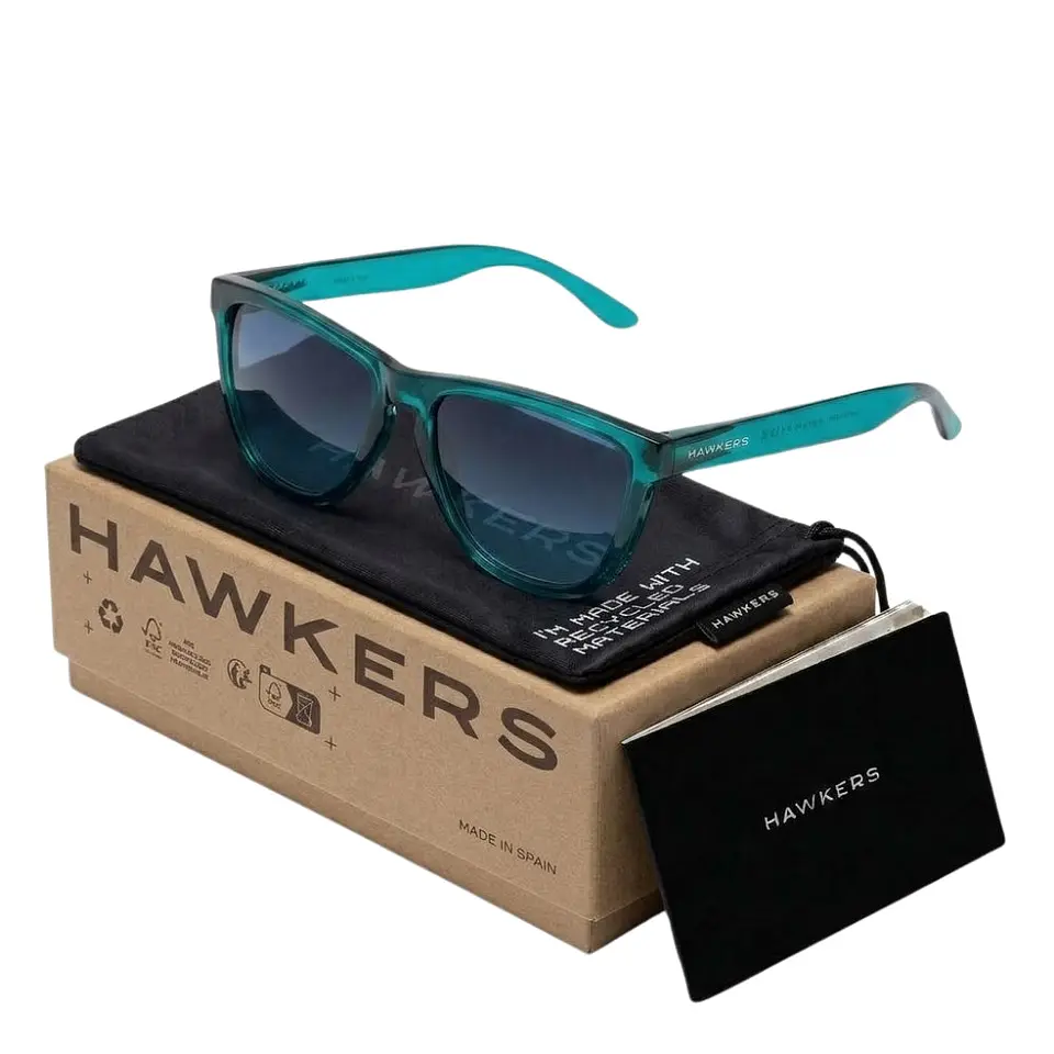 Gafas de Sol Hawkers Polarizado Motion Azul Cielo Negro Unisex Talla 58mm 1