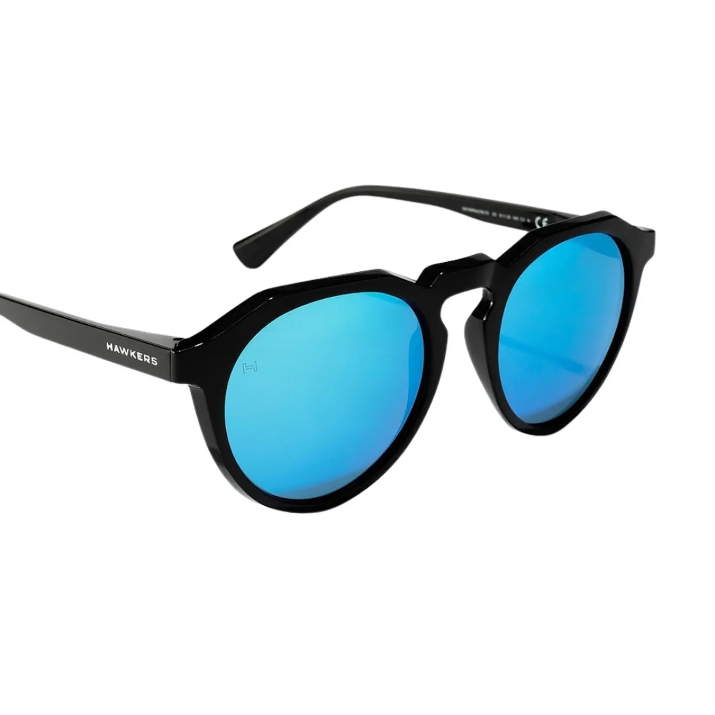 Gafas de Sol Hawkers Warwick Raw Round Azul Claro Espejado Unisex Talla 51mm 3