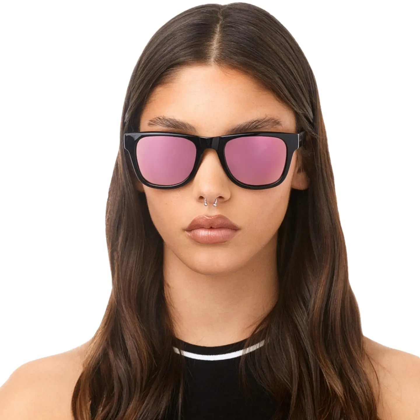 Gafas de Sol Hawkers Tox Diamond Negro Oro Rosa Unisex Talla 52mm 6