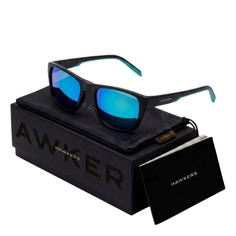 Gafas de Sol Hawkers Polarizado OWENS Azul Espejado Unisex Talla 54mm 1