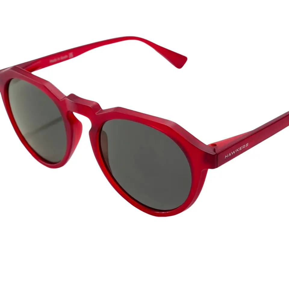 Gafas de Sol Hawkers Round Warwick Raw Rojo Cereza Oscuro Unisex 51mm 3