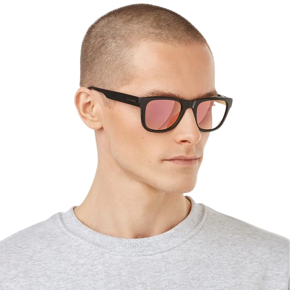 Gafas de Sol Hawkers Tox Diamond Negro Oro Rosa Unisex Talla 52mm 7