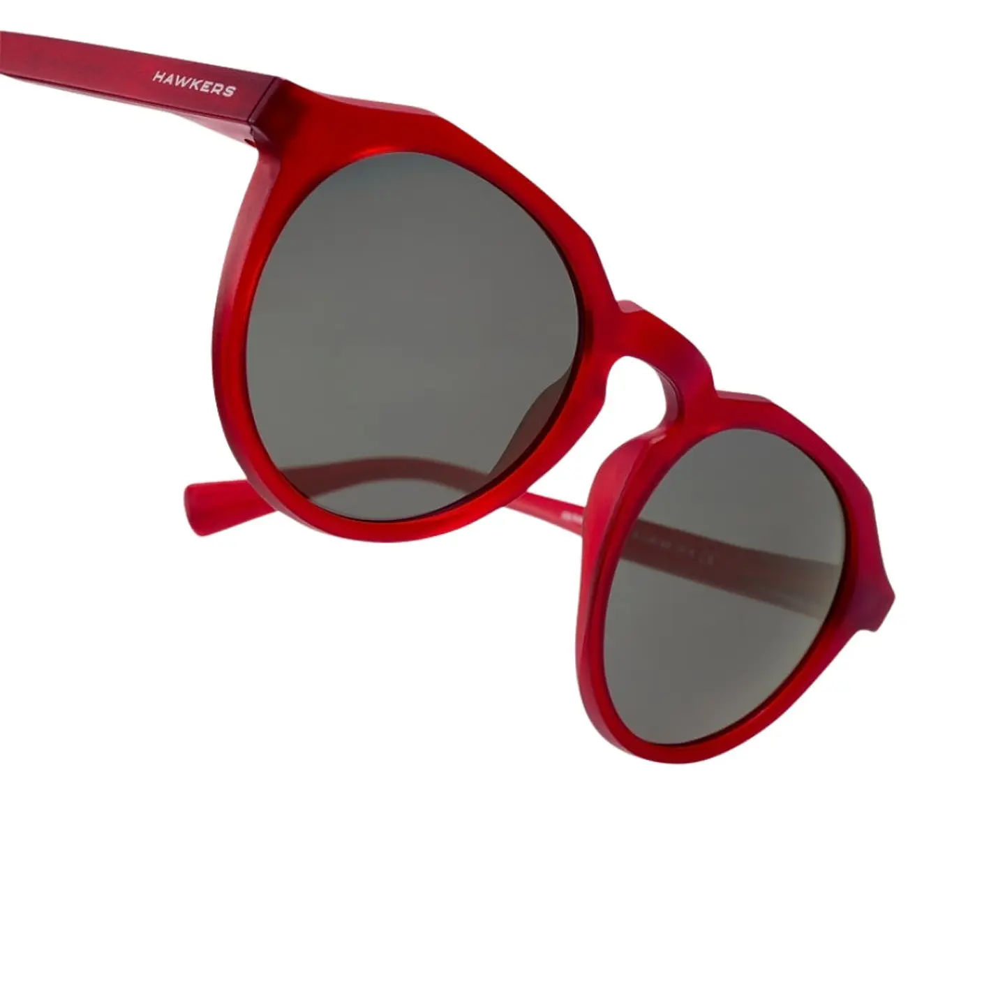 Gafas de Sol Hawkers Round Warwick Raw Rojo Cereza Oscuro Unisex 51mm 5