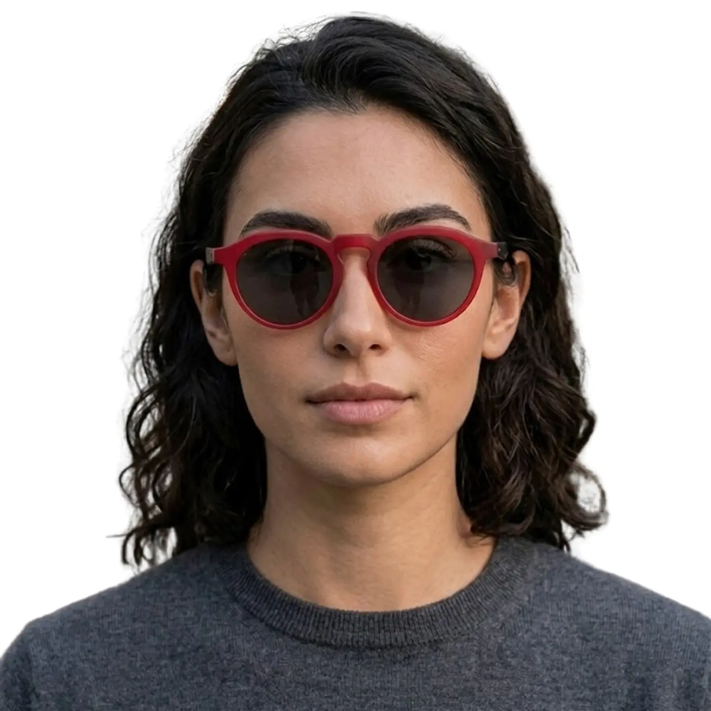 Gafas de Sol Hawkers Round Warwick Raw Rojo Cereza Oscuro Unisex 51mm 7