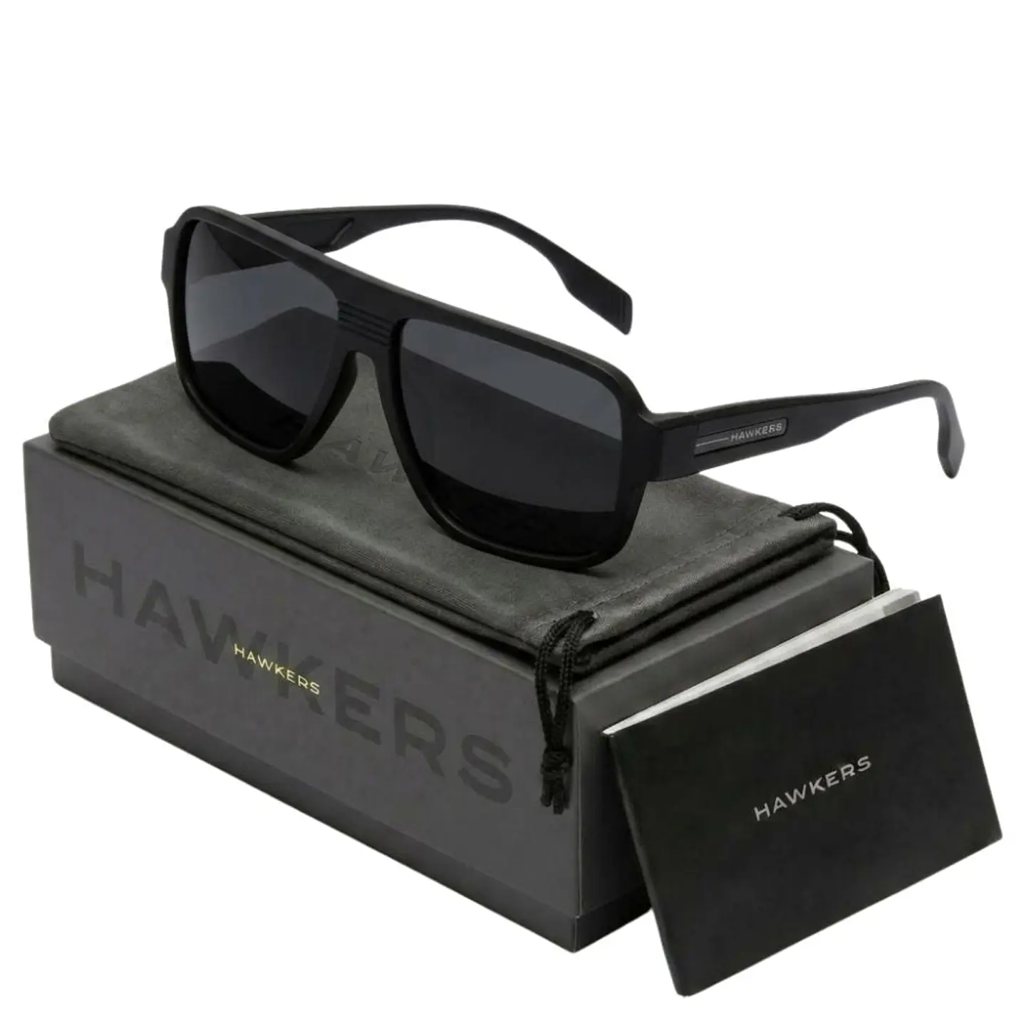 Gafas de Sol Hawkers PARLAY Negro Mate Unisex Talla 58mm 1