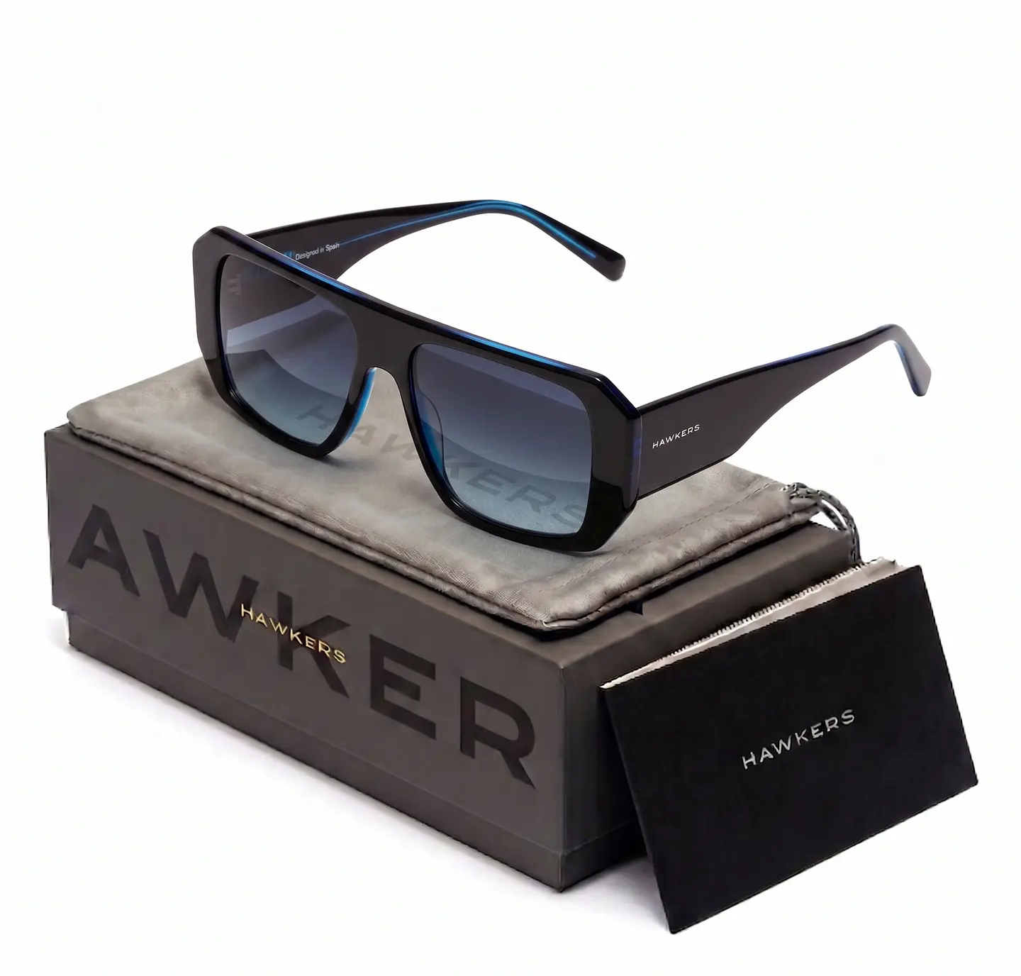 Gafas de Sol Hawkers Hell Color Azul Degrade Unisex Talla 56mm 1