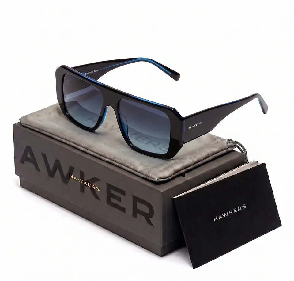 Gafas de Sol Hawkers Hell Color Azul Degrade Unisex Talla 56mm 1