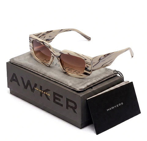 Gafas de Sol Hawkers Trendset Color Beige Degrade para Mujer Talla 54mm