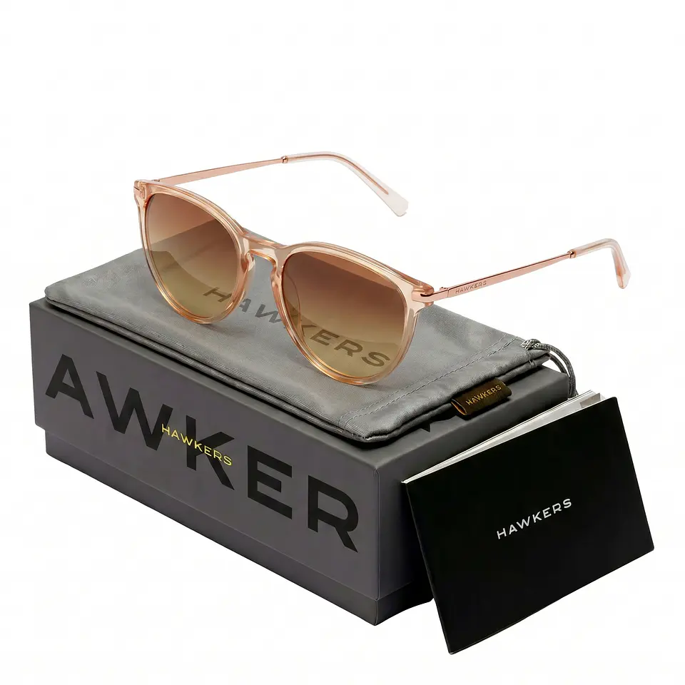 Gafas de Sol Hawkers Mark Color Beige Degrade Unisex Talla 53mm 1