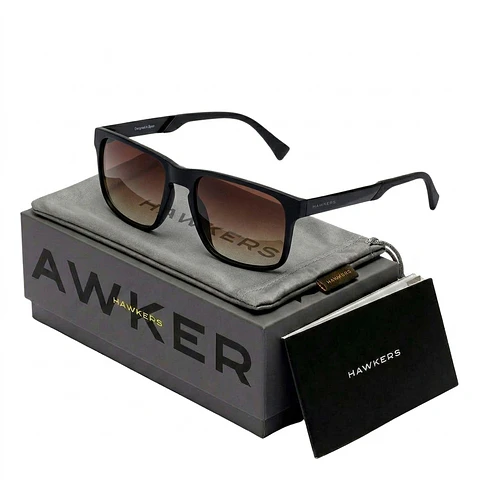 Gafas de Sol Hawkers Peak Metal Color Negro Degrade Unisex Talla 55mm