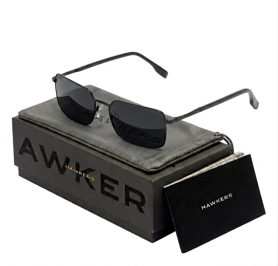 Gafas de Sol Hawkers Sour Rectangular Color Negro Unisex Talla 57mm 1