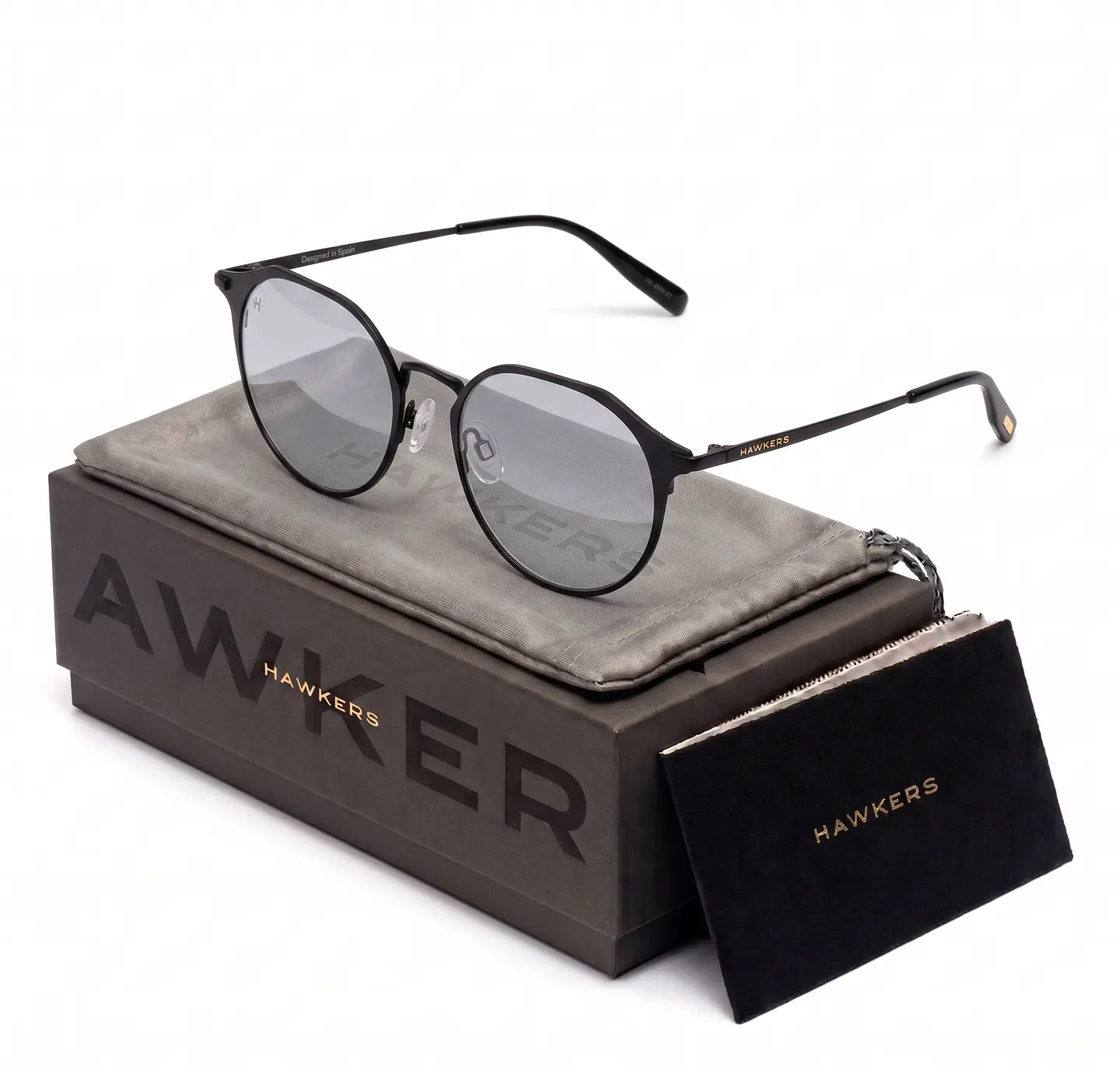 Gafas de Sol Hawkers Warwick All - Metal Color Negro Unisex Talla 54mm 1