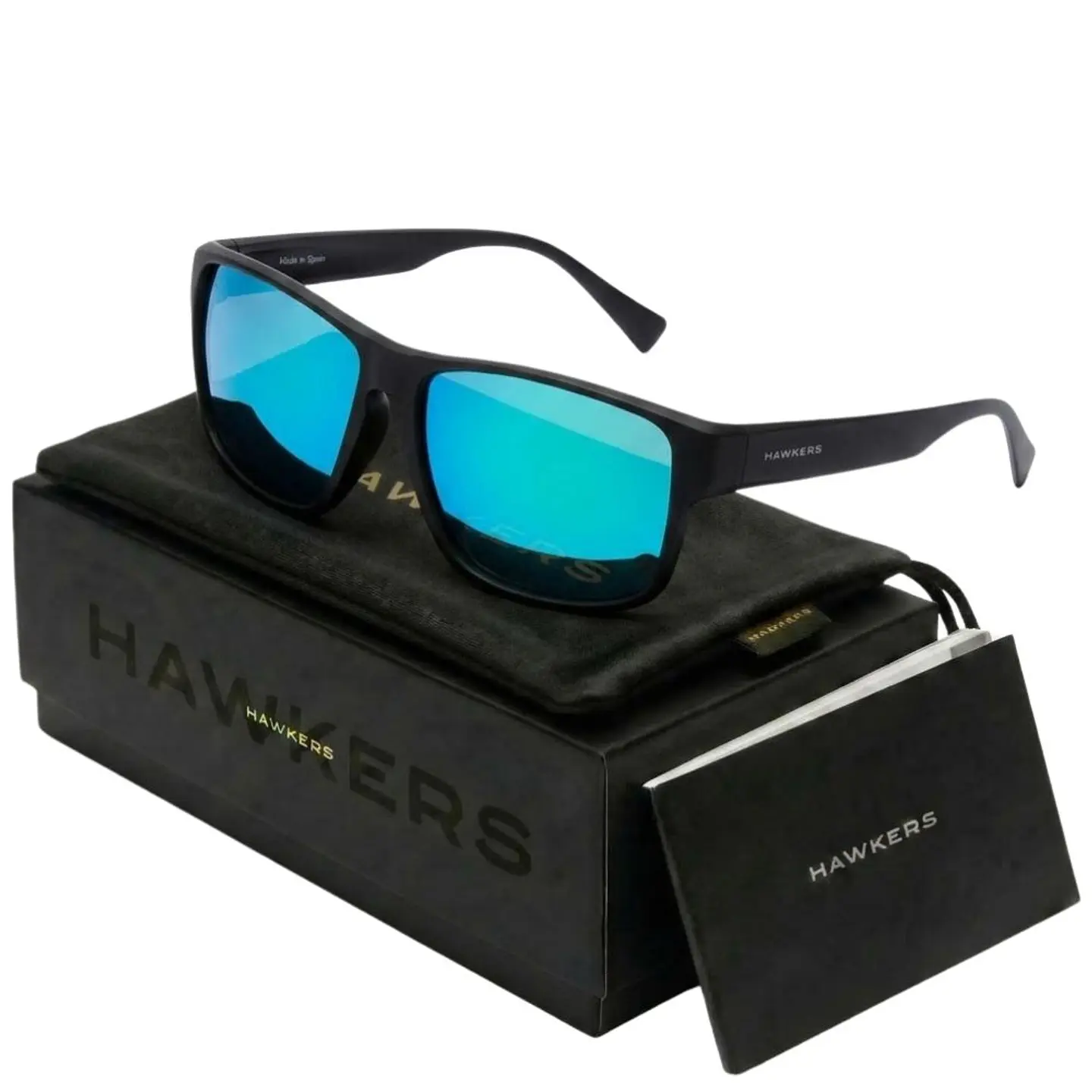 Gafas de Sol Polarizado Hawkers FASTER RAW Verde Espejado Unisex Talla 58mm 1