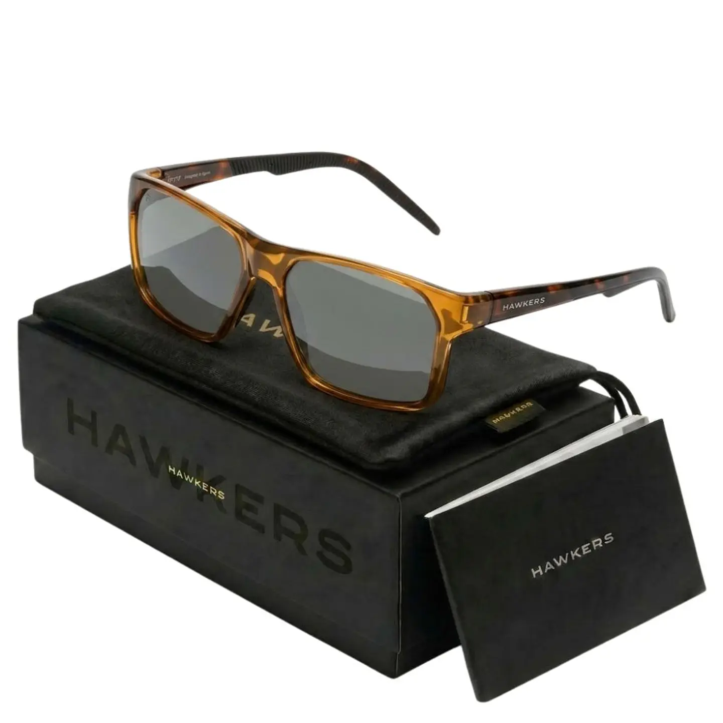 Gafas de Sol Polarizado Hawkers TRACK Marron Transparente Unisex Talla 57mm 1