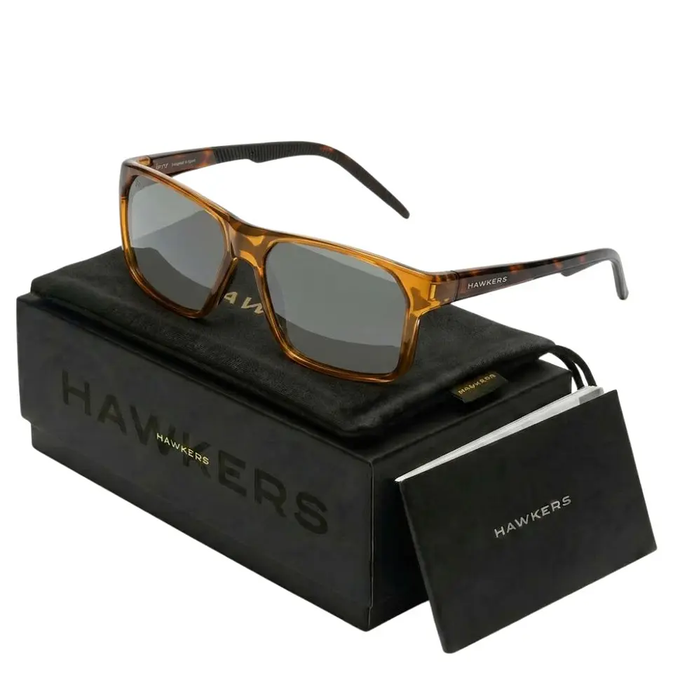 Gafas de Sol Polarizado Hawkers TRACK Marron Transparente Unisex Talla 57mm 1