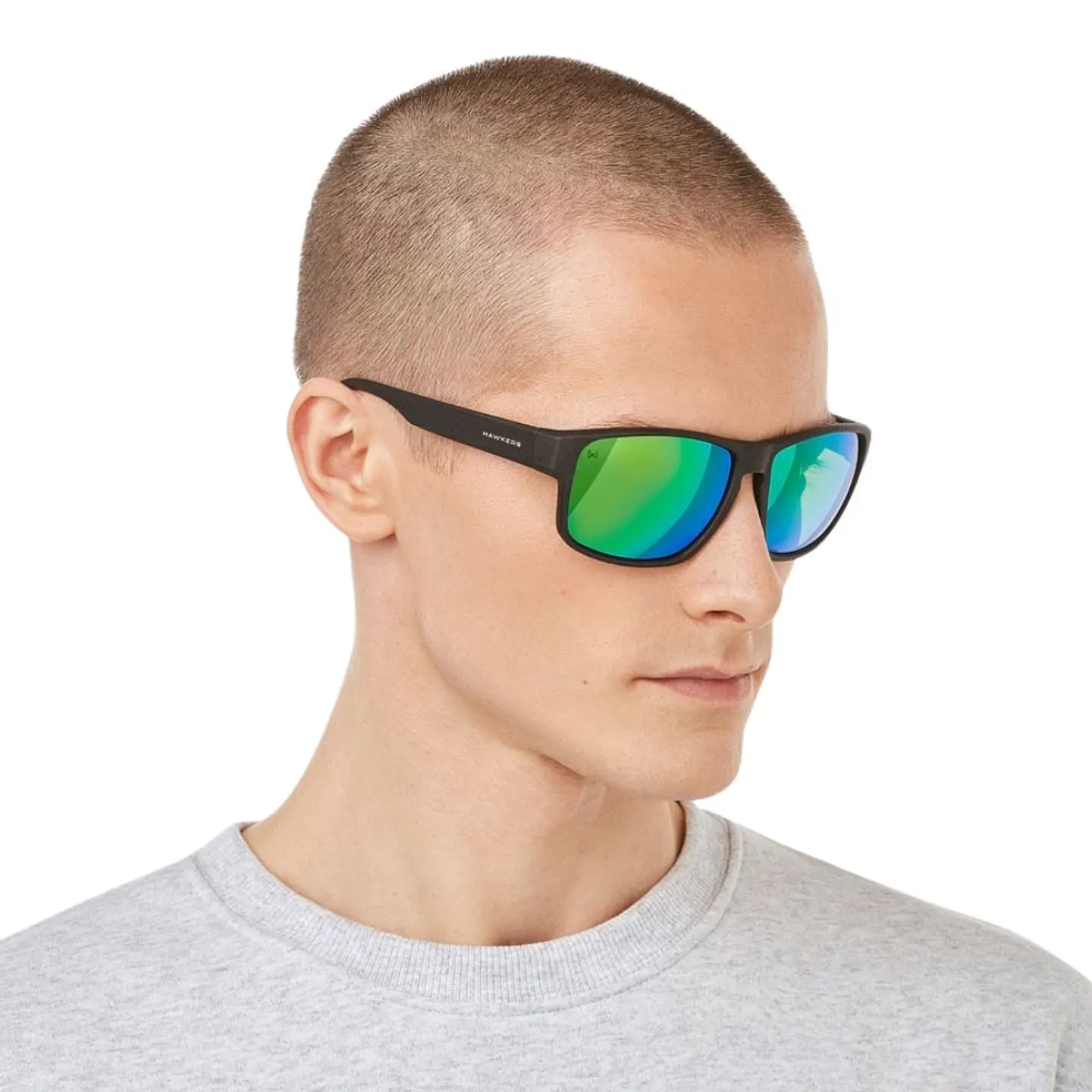 Gafas de Sol Polarizado Hawkers FASTER RAW Verde Espejado Unisex Talla 58mm 7