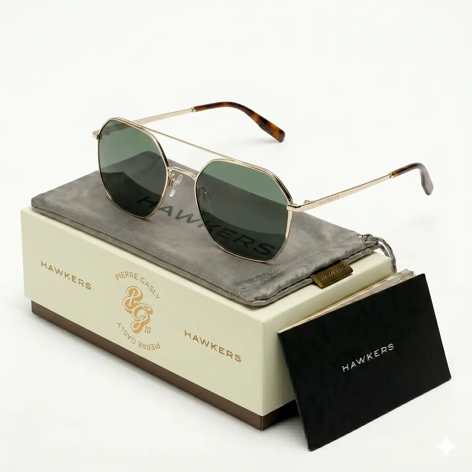 Gafas de Sol Polarizadas Hawkers Stride - Pierre Gasly Color Dorado Unisex Talla 55mm 1