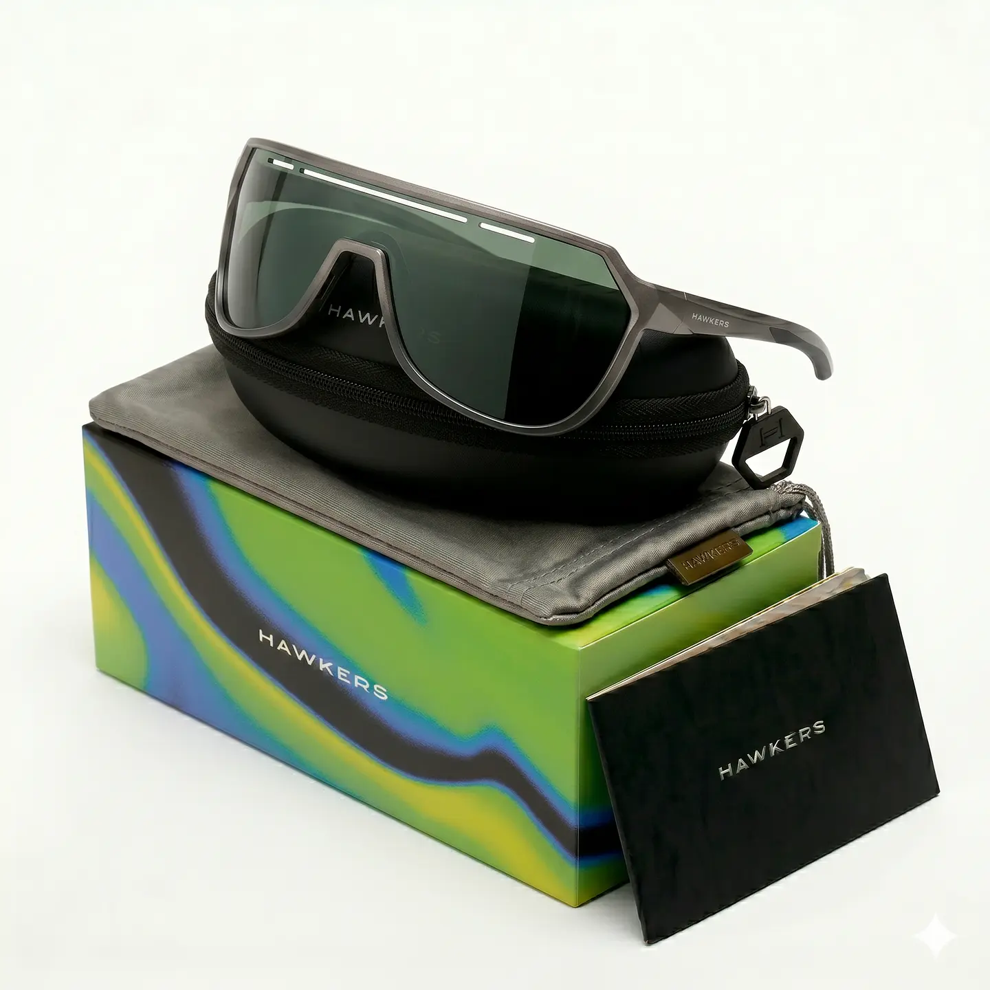 Gafas de Sol Espejadas Hawkers Aviador Fly Color Gris Unisex Talla 134mm 1