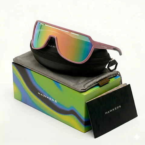 Gafas de Sol Espejadas Hawkers Fly Aviador Color Rosado Unisex Talla 134mm