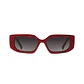 Gafas de Sol Hawkers Trendset Rectangular Degrade Color Rojo Para Mujer Talla 54mm - Miniatura 3