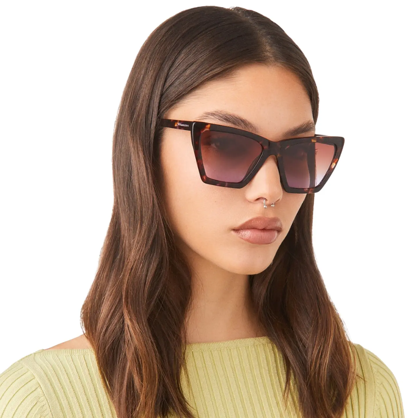 Gafas de Sol Hawkers Cat Eye Flush Color Purple Carey Para Mujer Talla 55mm 7