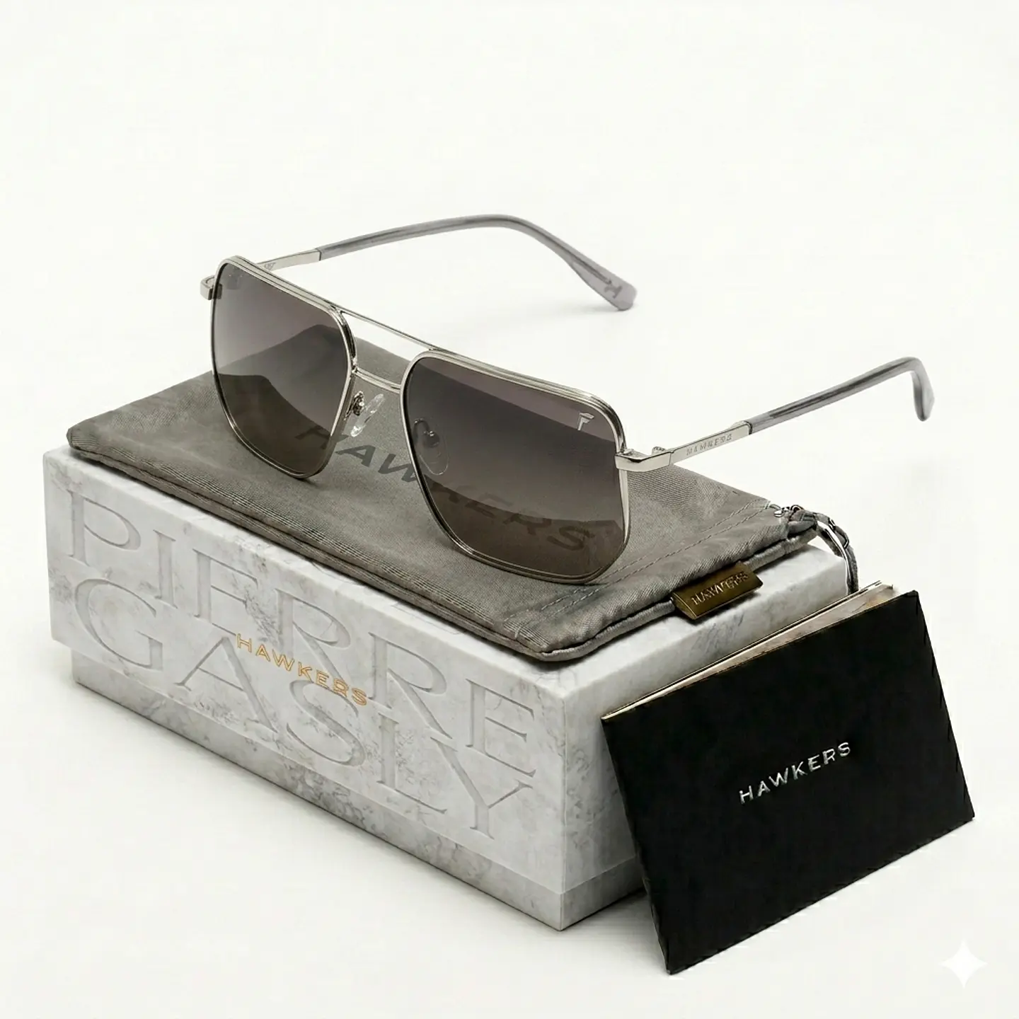Gafas de Sol Hawkers Retro Racer Pitlane X Pierre Gasly Color Plateado Unisex Talla 57mm 1