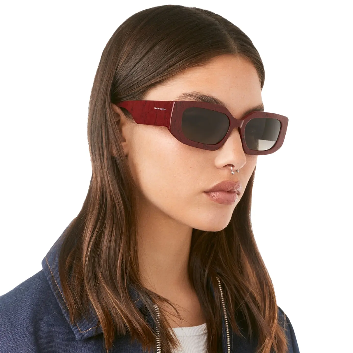 Gafas de Sol Hawkers Trendset Rectangular Degrade Color Rojo Para Mujer Talla 54mm 7