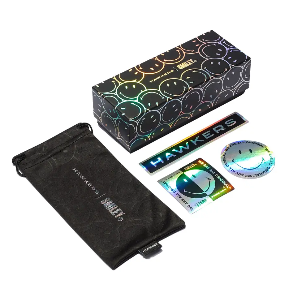 Gafas de Sol Hawkers Retro Tribe - Smiley Color Degrade Carey Unisex Talla 53mm 8