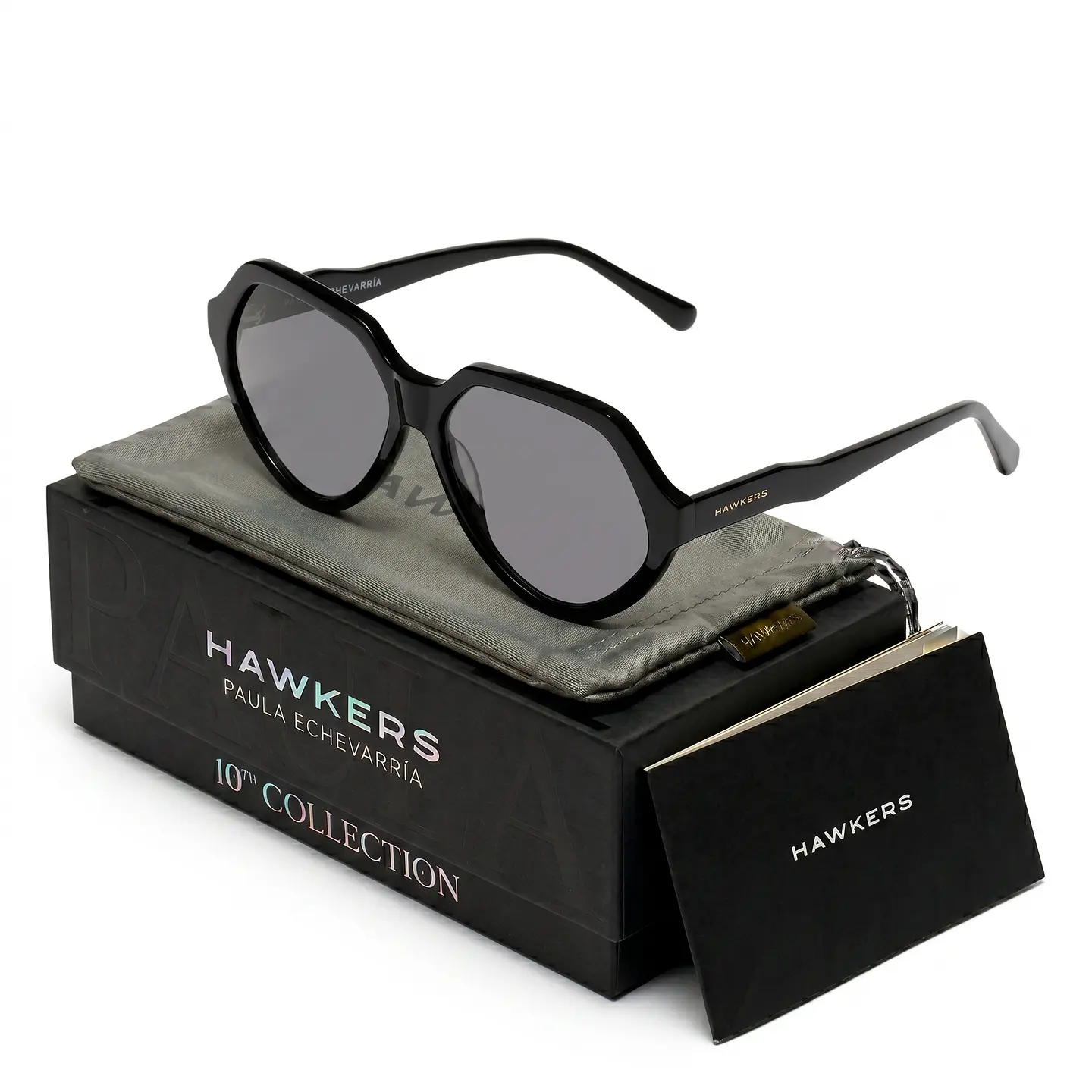 Gafas de Sol Hawkers Retro Vintage Eco X Paula Echevarria Color Negro Para Mujer Talla 59mm 1