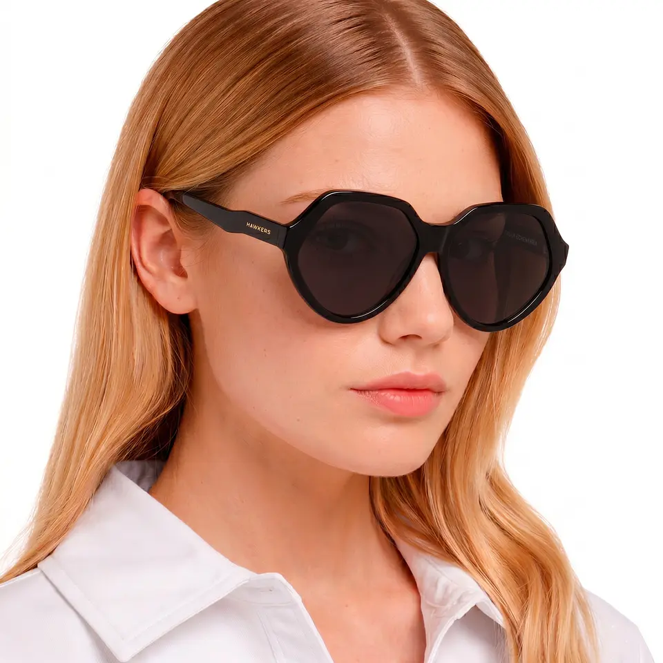 Gafas de Sol Hawkers Retro Vintage Eco X Paula Echevarria Color Negro Para Mujer Talla 59mm 7