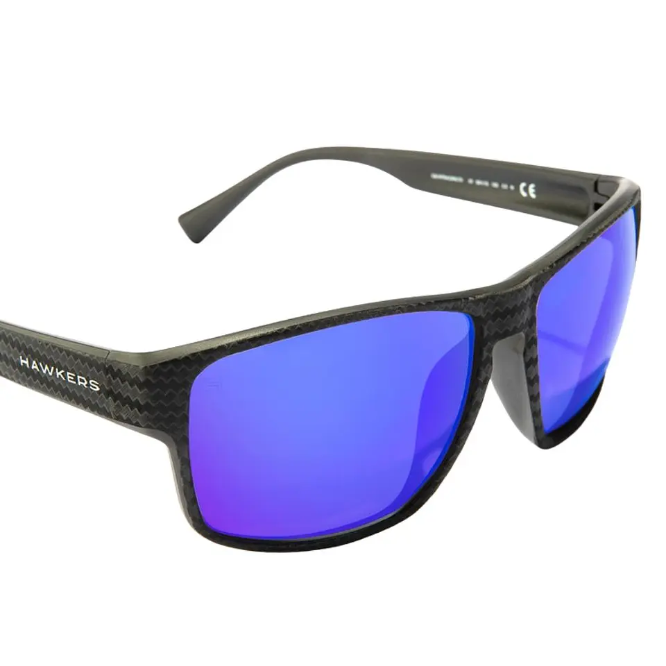 Gafas de Sol Hawkers FASTER RAW CARBON FIBER Azul Espejado Unisex Talla 58mm 5