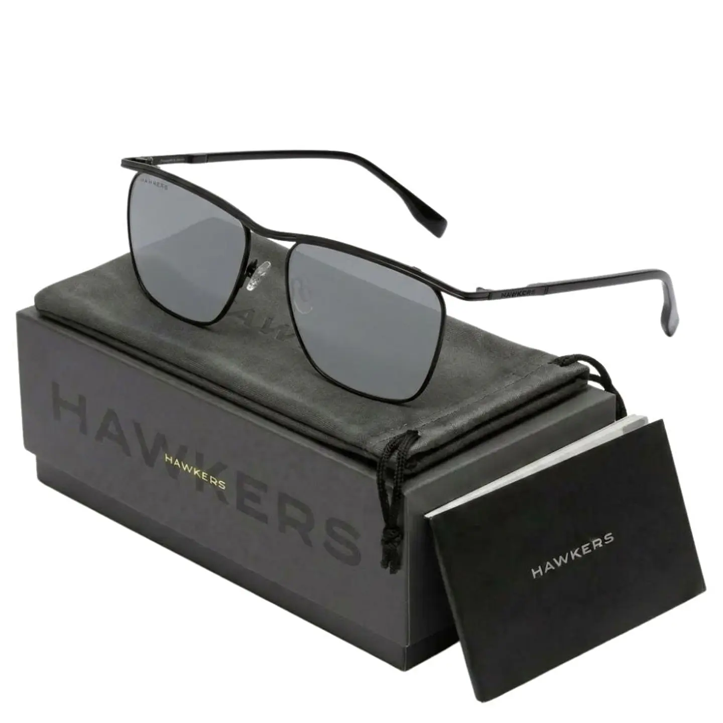 Gafas de Sol Polarizado Hawkers CALI Negro Unisex Talla 58mm 1