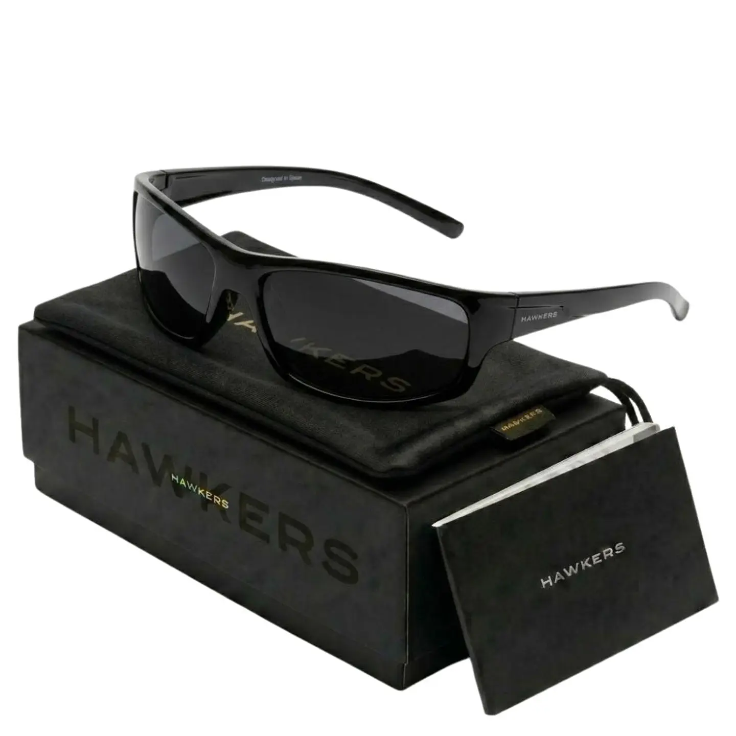 Gafas de Sol Polarizado Hawkers BOOST Negro Unisex Talla 64mm 1