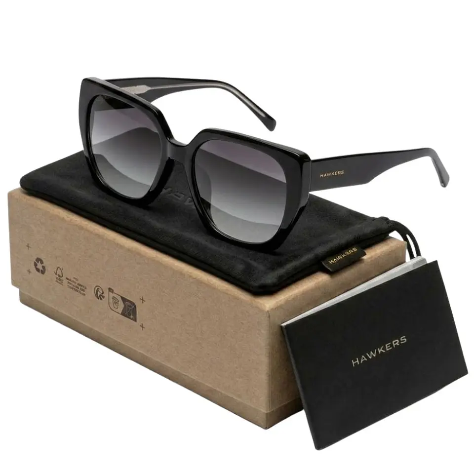 Gafas de Sol Hawkers BOUJEE Negro Degrade Unisex Talla 57mm 1