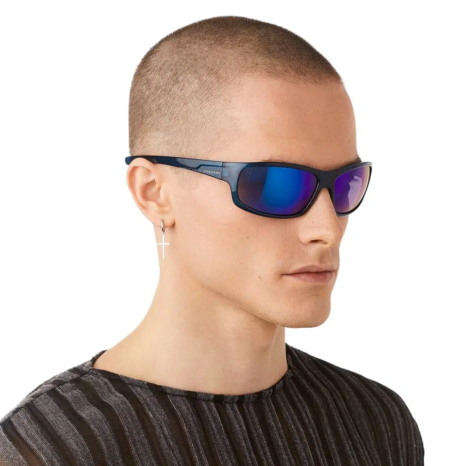 Gafas de Sol Polarizado Hawkers BOOST Azul Espejado Unisex Talla 64mm 7