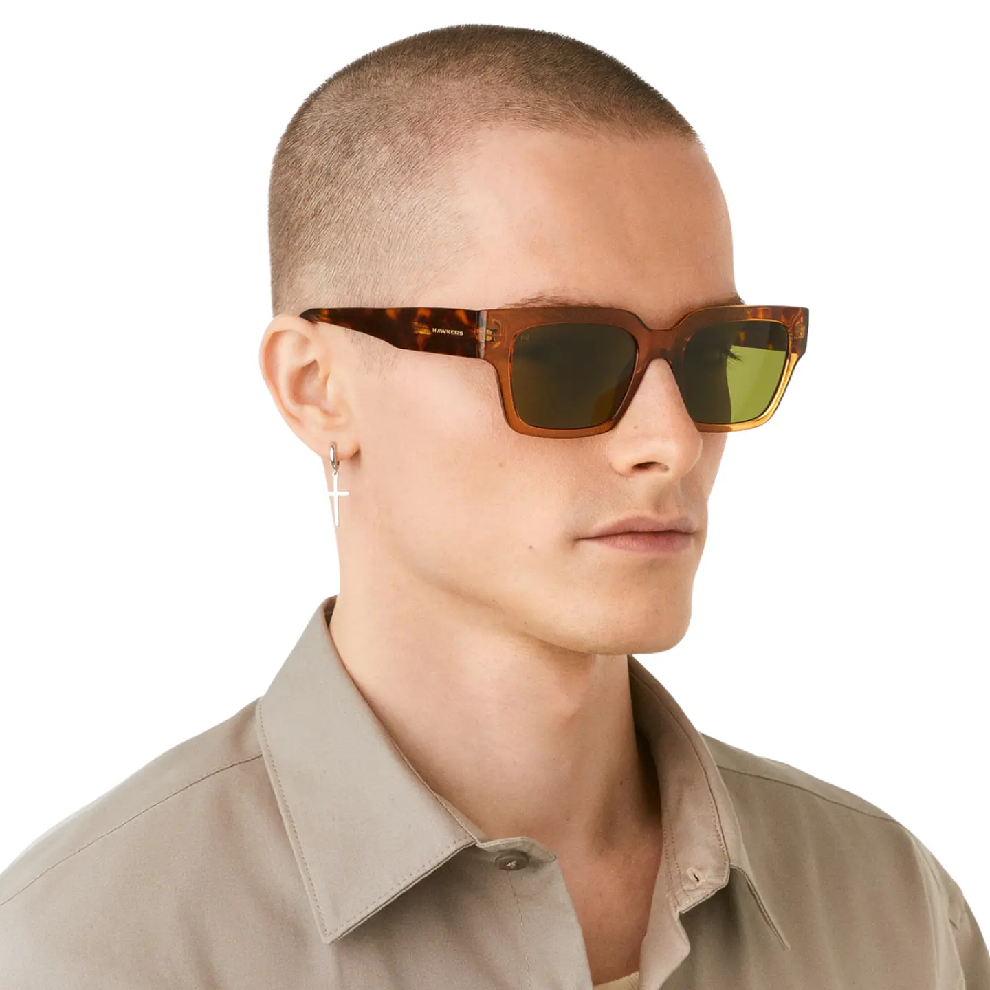 Gafas de Sol Hawkers MATE Mostaza Carey Unisex Talla 53mm 7