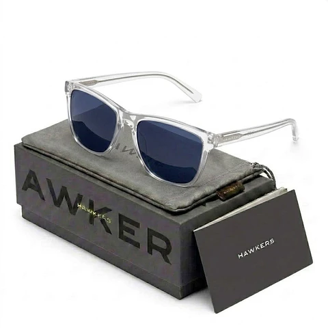 Gafas de Sol Hawkers WAVE Azul Ahumado Gris Unisex Talla 57mm