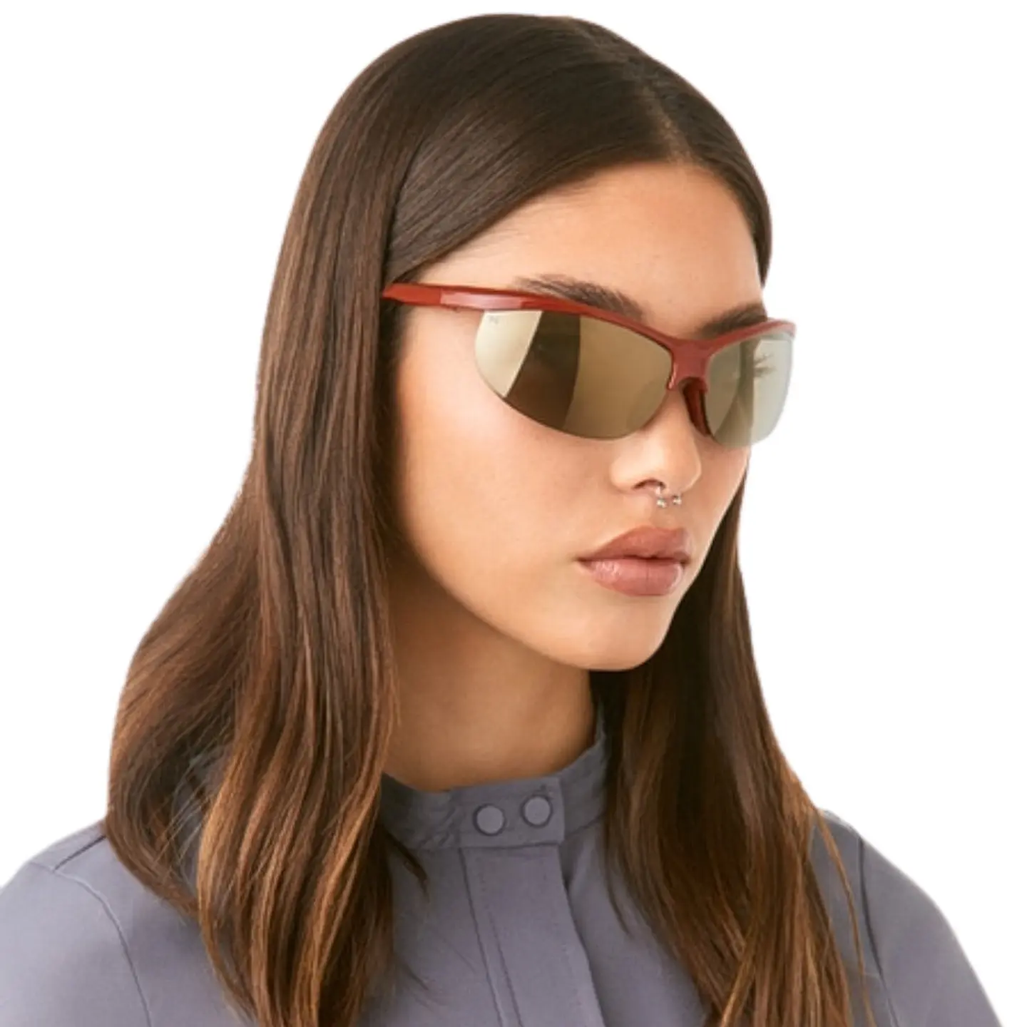 Gafas de Sol Hawkers RADIANTE Beige Rojo Oscuro Unisex Talla 69mm 6