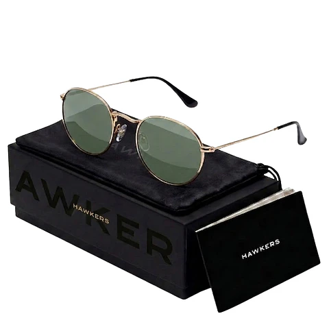 Gafas de Sol Hawkers Polarizado MOMA MIDTOWN Verde Dorado Unisex Talla 49mm